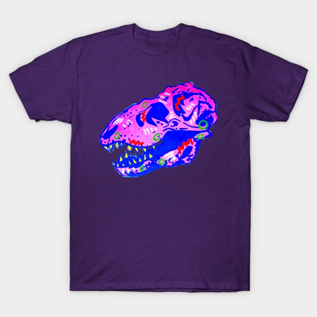 Party Skull T-Shirt by Art of V. Cook